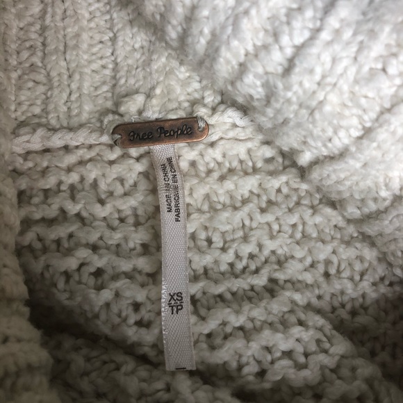 Free People Cream Open Knit Sleeveless Sweater xs - Picture 8 of 8